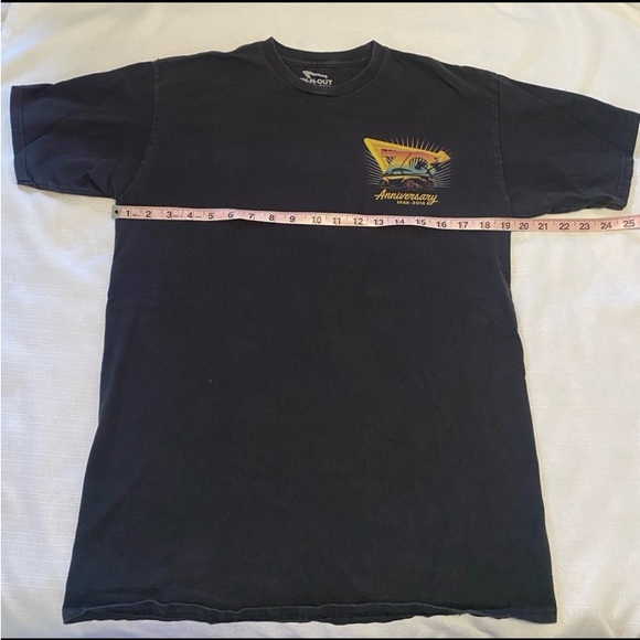 IN-N-OUT BURGER 70th ANNIVERSARY FAST FOOD RESTAURANT TEE T SHIRT Mens M Black - Picture 4 of 7